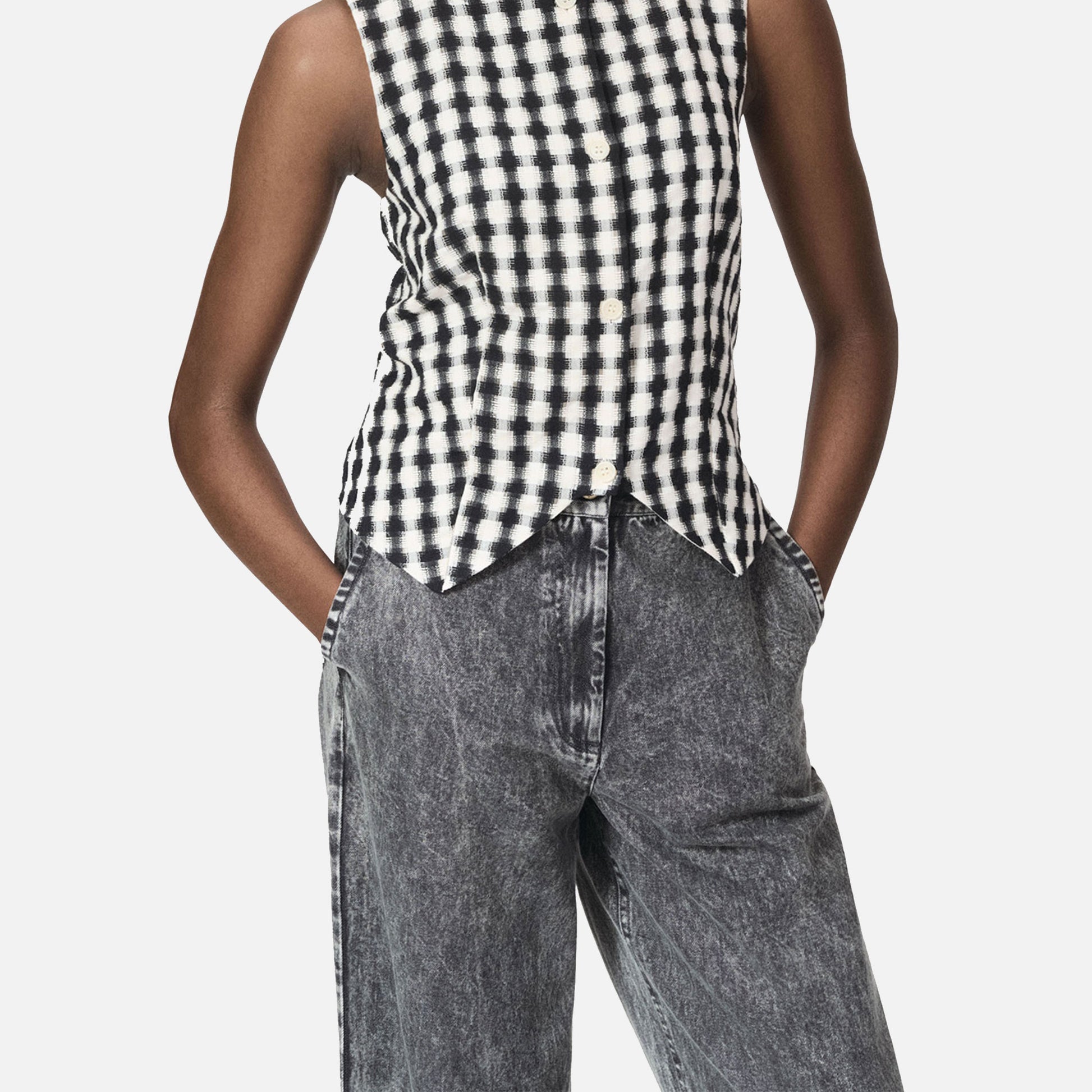 Porter Pants Black Marble