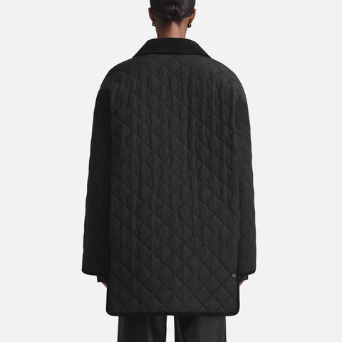 Quilted Barn Jacket Black
