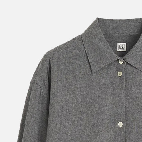 Relaxed Shirt Grey Melange