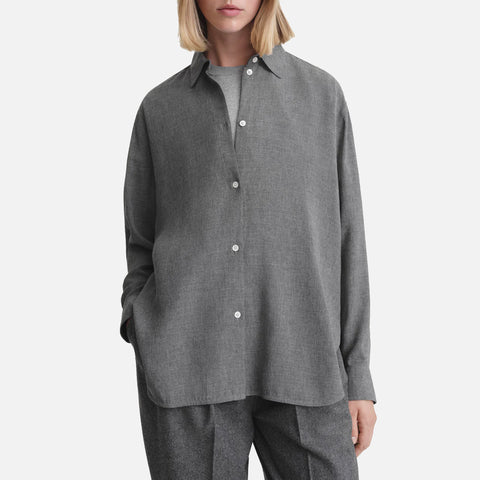 Relaxed Shirt Grey Melange