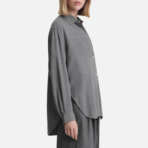 Relaxed Shirt Grey Melange