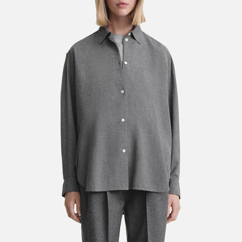 Relaxed Shirt Grey Melange