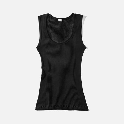 Richelieu Rib Top Black