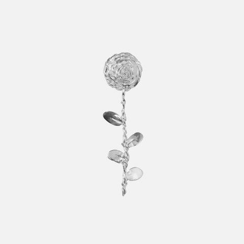 Rose Earring Silver