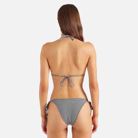 Sabrina Bikini Seersucker Black Gingham