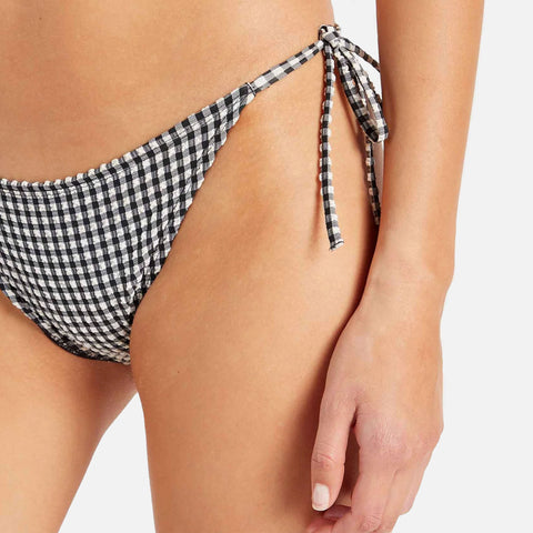 Sabrina Bikini Seersucker Black Gingham