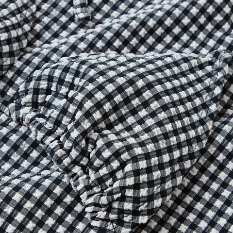 Sabrina Bikini Seersucker Black Gingham