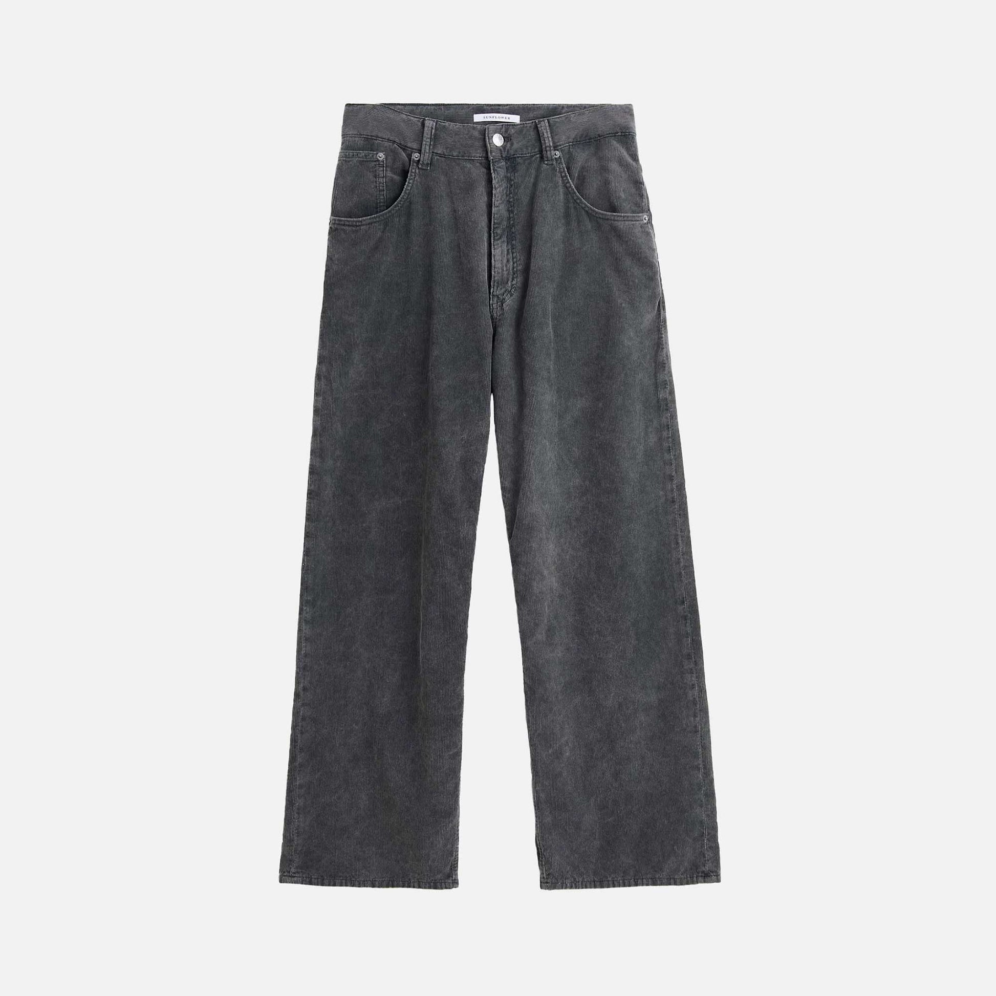 Super Wide Corduroy Pants Grey