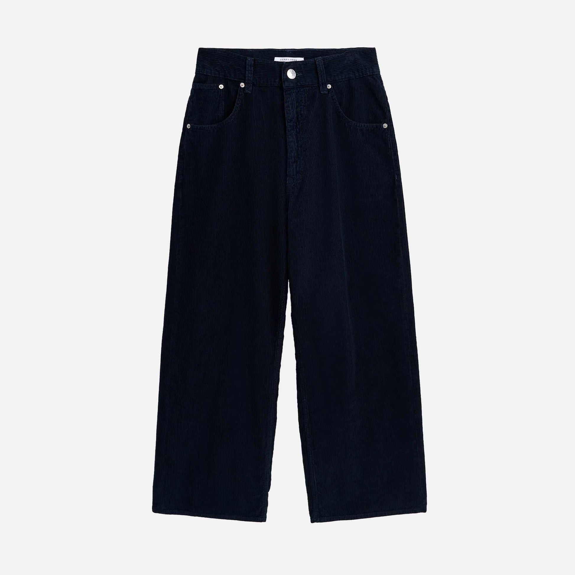 Super Wide Corduroy Pants Navy