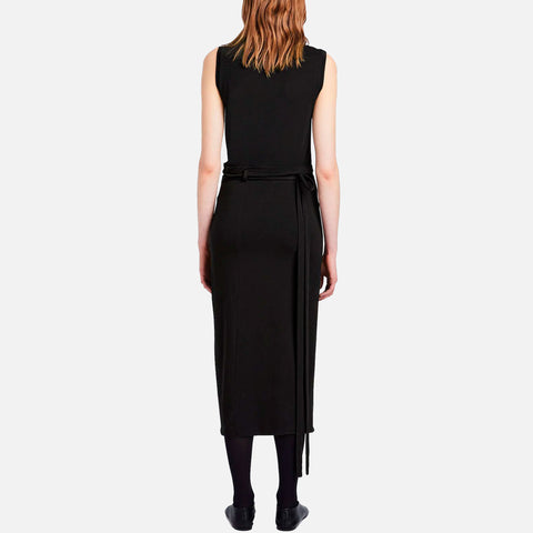 T-Shirt Wrap Dress Black