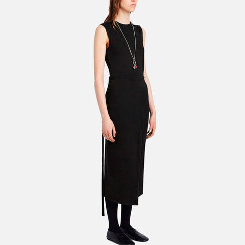 T-Shirt Wrap Dress Black