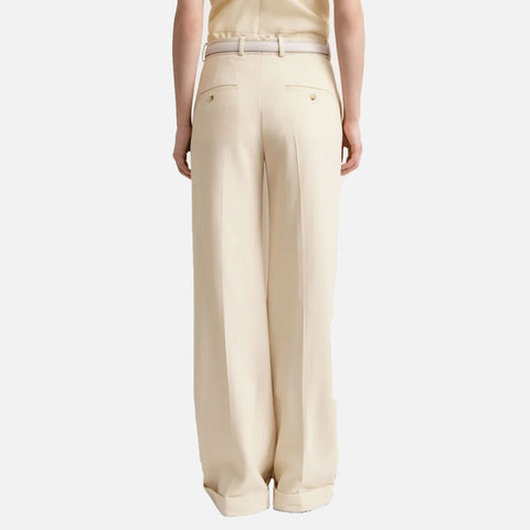 Tailored Herringbone Suit Trouser Bleached Sand