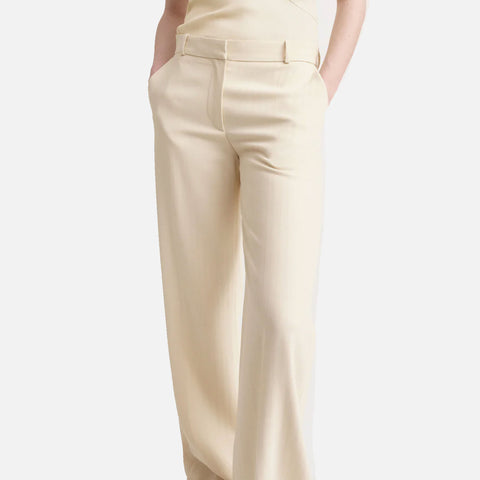 Tailored Herringbone Suit Trouser Bleached Sand