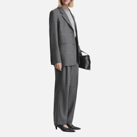 Tailored Suit Jacket Grey Melange