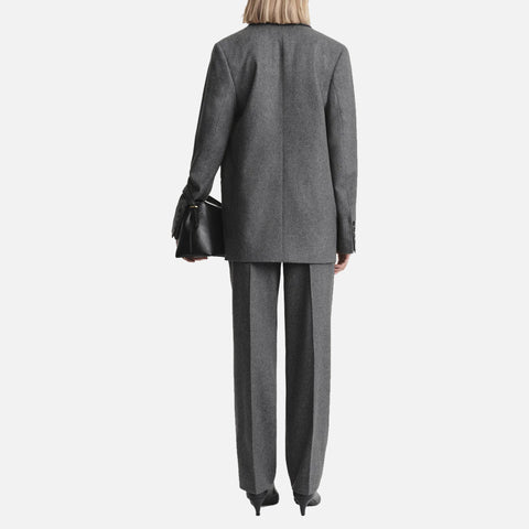 Tailored Suit Jacket Grey Melange