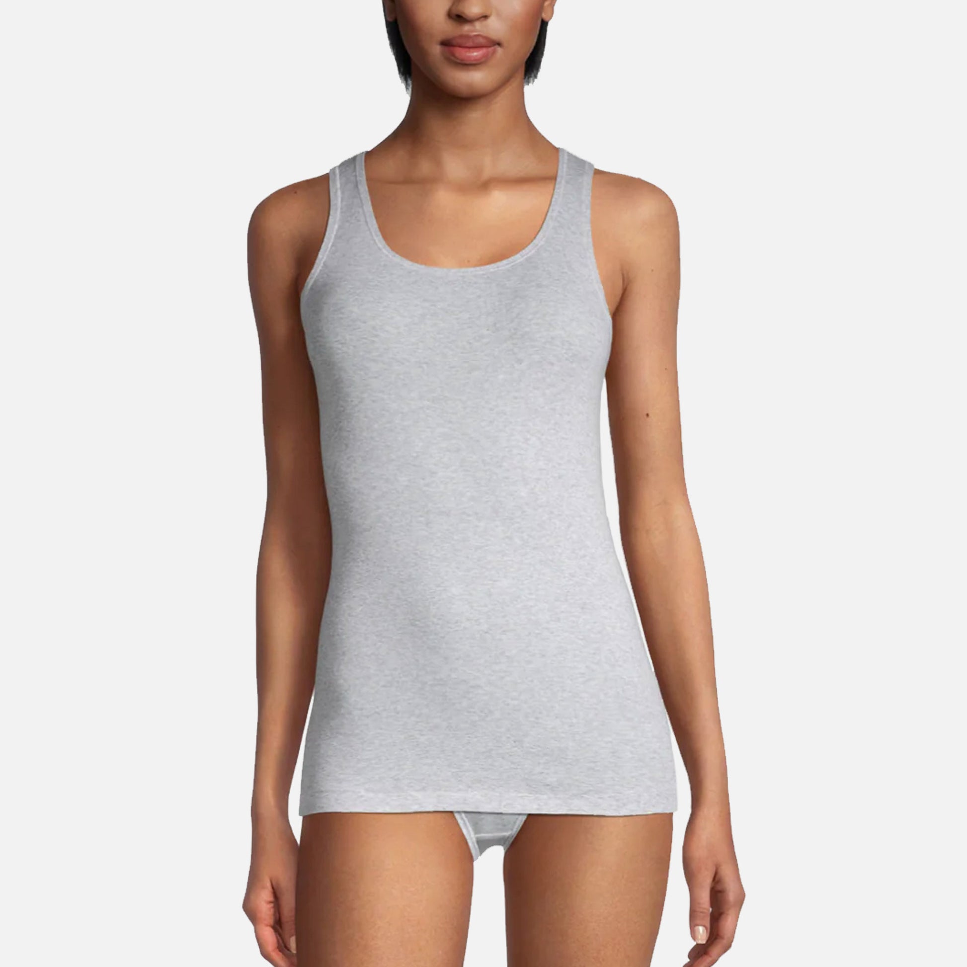 Tank Top Cotton Silver
