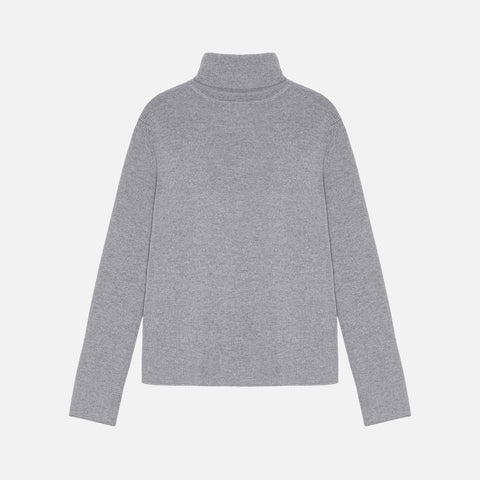 Tao Rib Turtleneck Knit Grey Melange