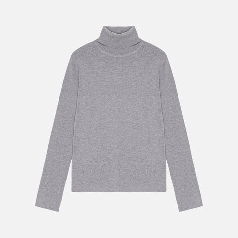 Tao Rib Turtleneck Knit Grey Melange