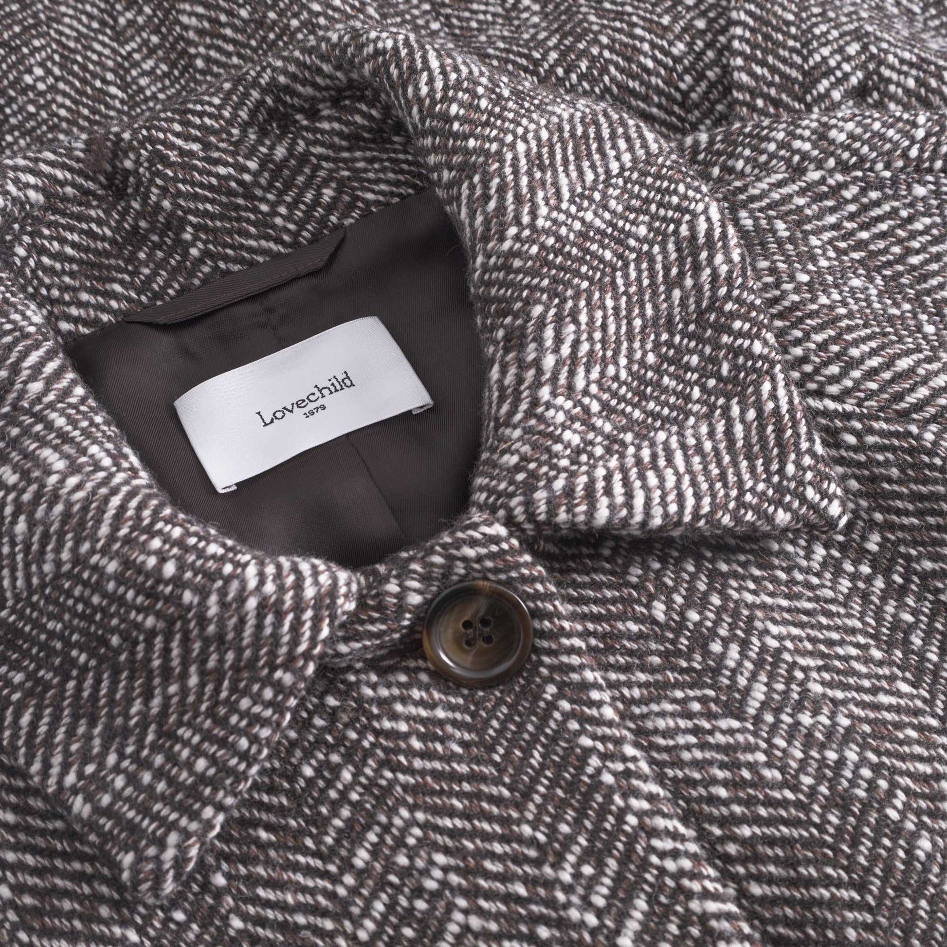 Taylor Coat Herringbone Brown