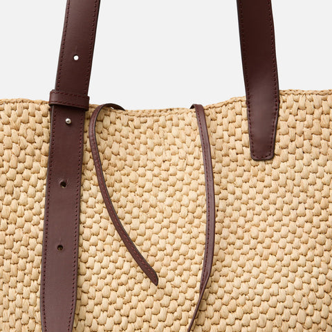 The Bianca Large Raffia Bag Natural