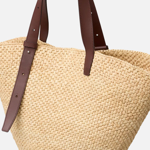 The Bianca Large Raffia Bag Natural