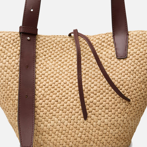 The Bianca Small Raffia Bag Natural