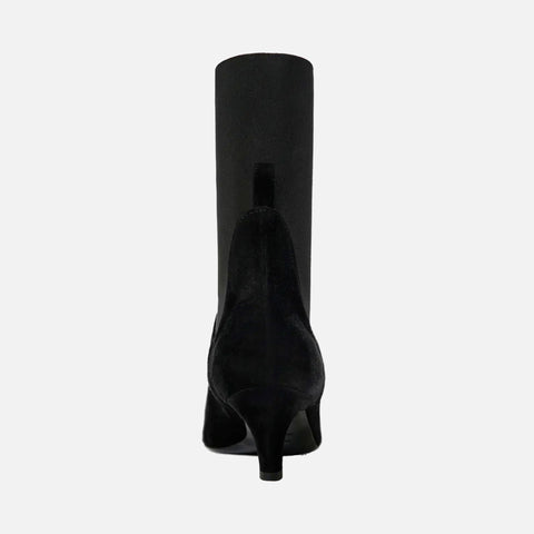 The Mid Heel Boot Black
