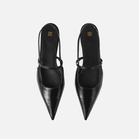 The Sharp Slingback Black