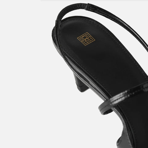 The Sharp Slingback Black