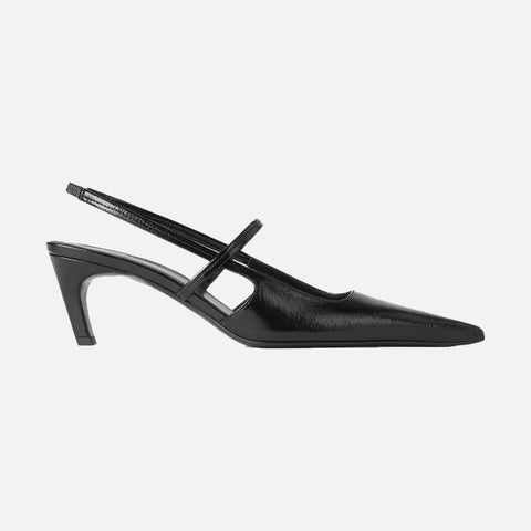 The Sharp Slingback Black