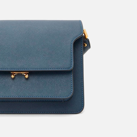 Trunk Bag Saffiano Leather Orion Blue