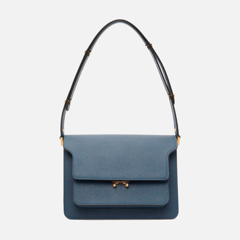 Trunk Bag Saffiano Leather Orion Blue