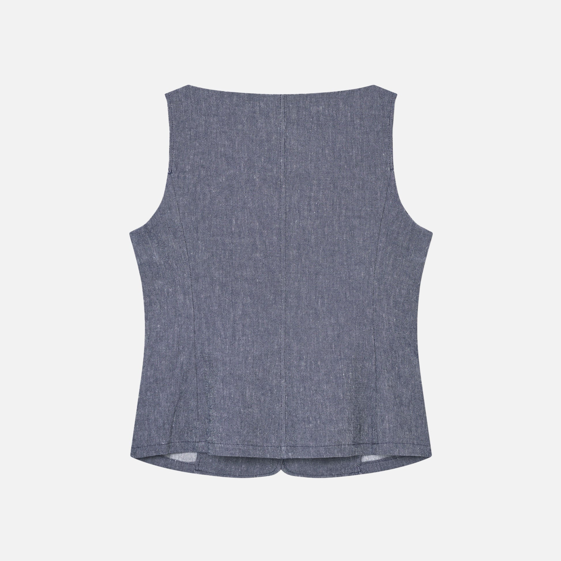 Tura Denim Top Navy