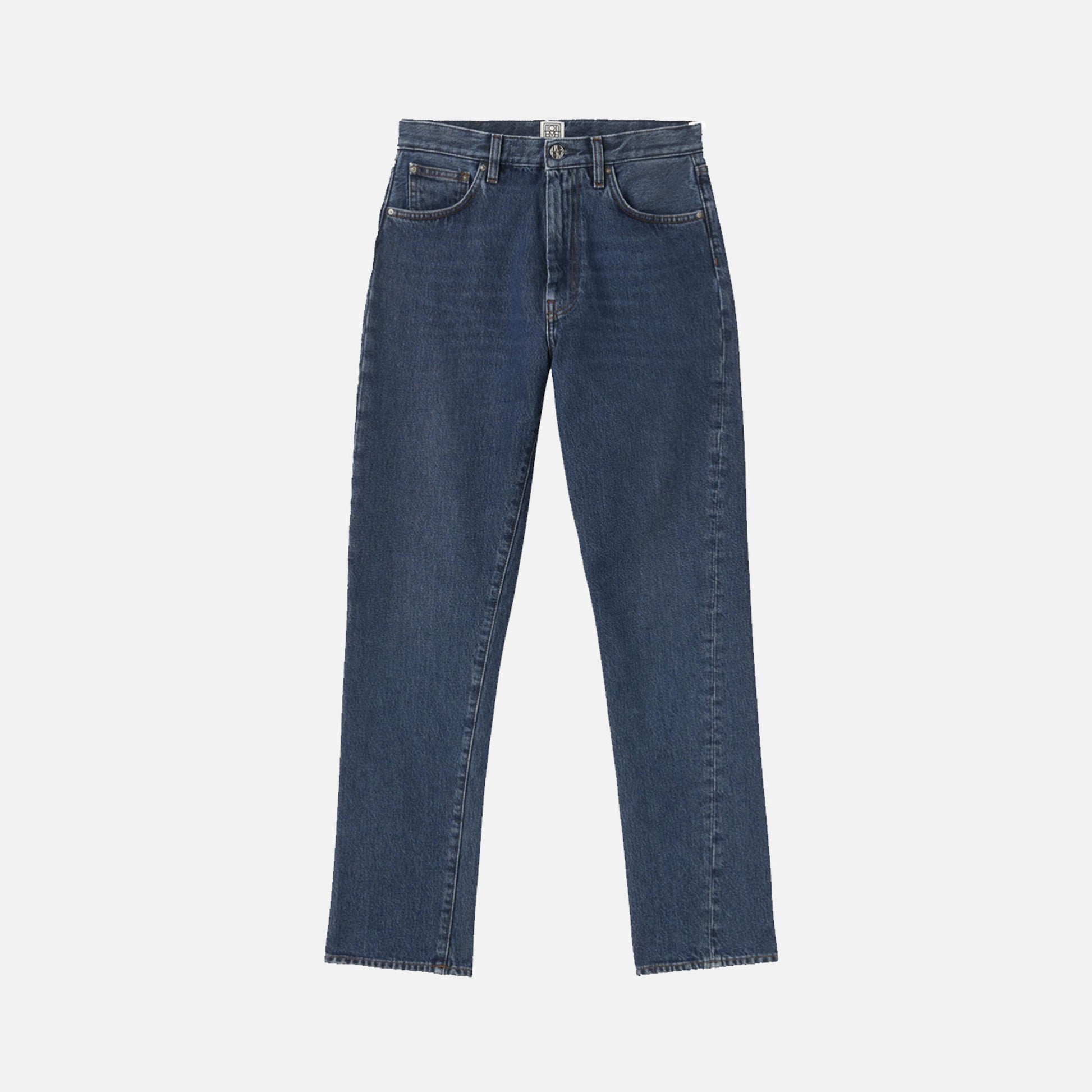 Twisted Seam Denim Dark Blue