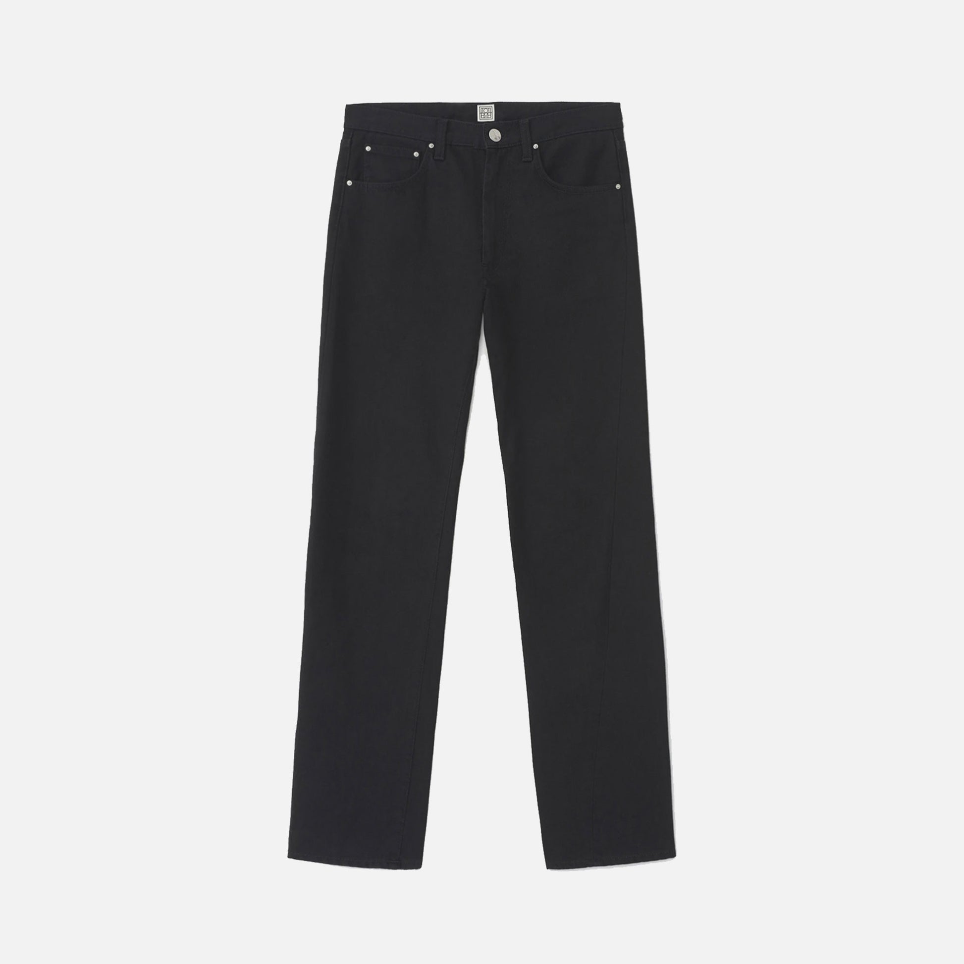 Twisted Seam Denim Jeans Black