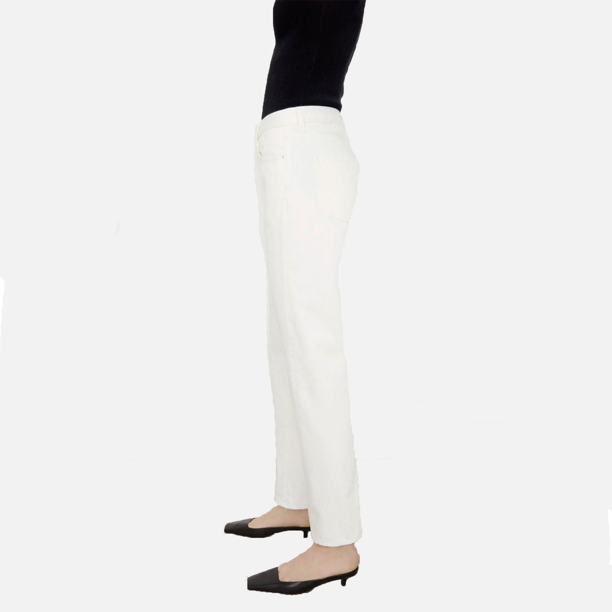 Twisted Seam Denim Off-White
