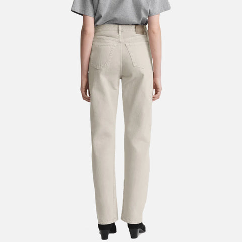 Twisted Seam Denim Full Length Smoke Grey