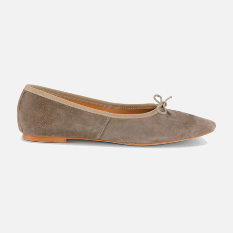 Volcano Ballerina Suede Greige/Sacard