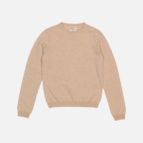 Women's Boxy O-Neck Oatmilk