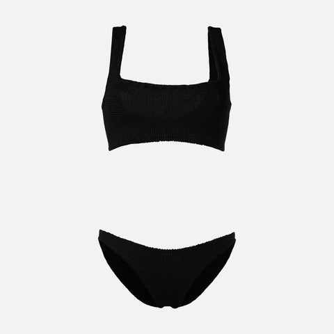 Xandra Bikini Crinkle Black