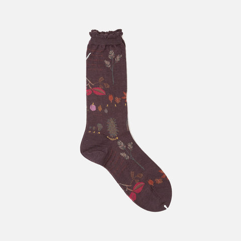 Botanical Socks Wine