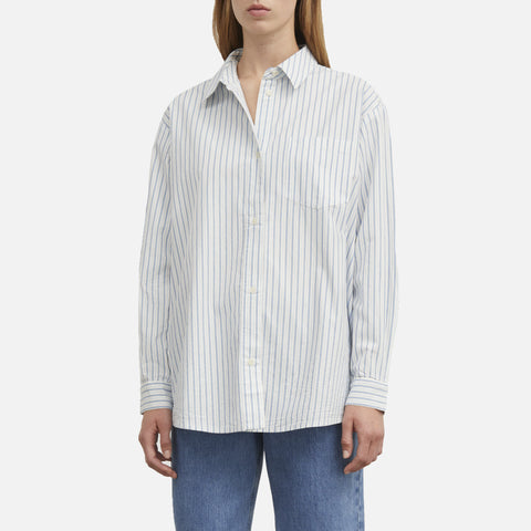 Edgar Shirt Blue/White Stripe