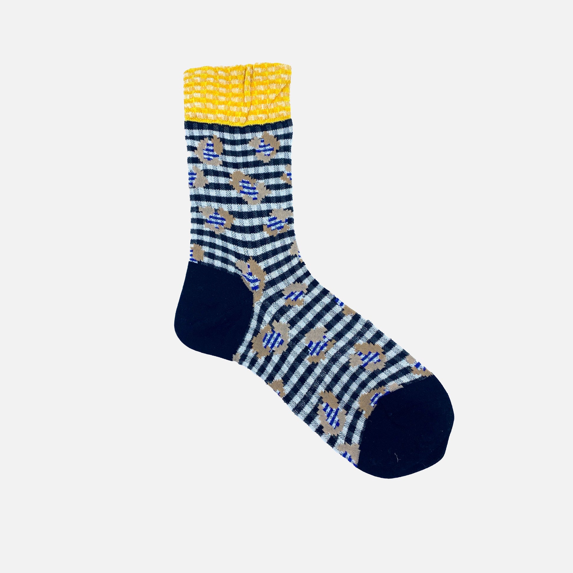 Jungle Check Socks Black