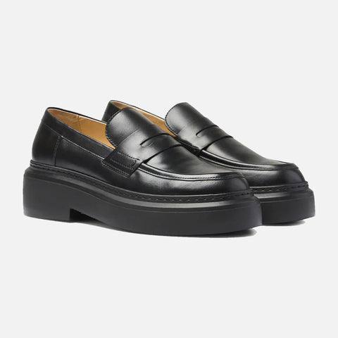 June Loafer Black Leather/Black