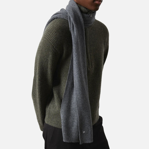 Original Rib Scarf Heather Grey