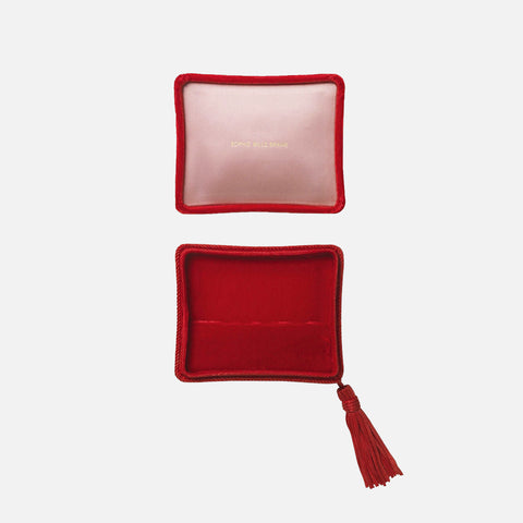 Velvet Jewellery Box Rouge et Rose