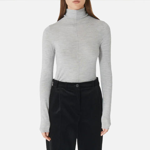 Tove Turtleneck Grey Melange