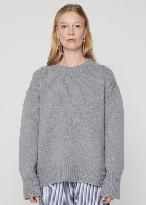 Colin Crewneck Sweater Grey Melange