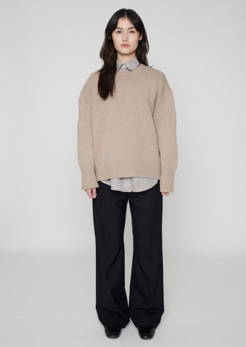 Colin Crewneck Sweater Beige