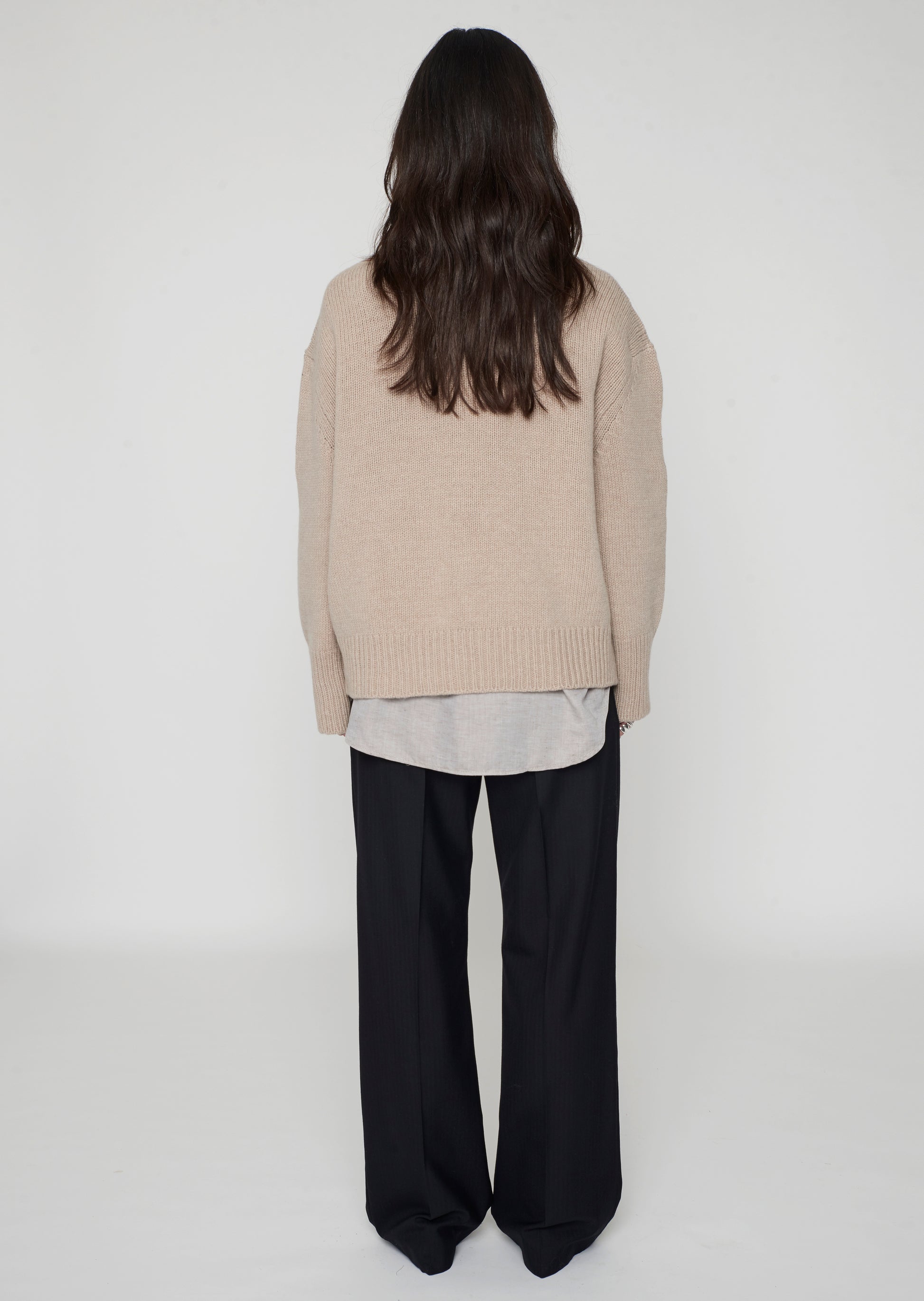 Colin Crewneck Sweater Beige